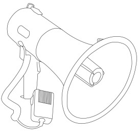 Adastra 30W Megaphone with Siren.