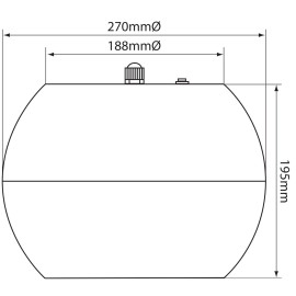 Adastra Pendant speaker 16.5cm (6.5") - white