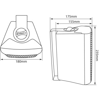 Adastra BC5V-W 100V 5.25" background speaker white