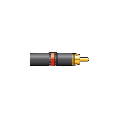 Neutrik NEUTRIK® NYS373-2, RCA phono plug - red ID band