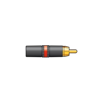 Neutrik NEUTRIK® NYS373-2, RCA phono plug - red ID band