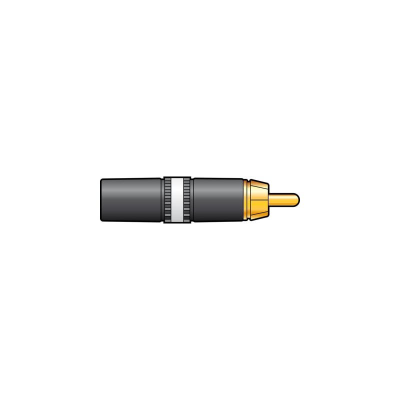 Neutrik NEUTRIK® NYS373-9, RCA phono plug - White ID band