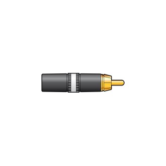 Neutrik NEUTRIK® NYS373-9, RCA phono plug - White ID band