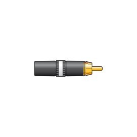 Neutrik NEUTRIK® NYS373-9, RCA phono plug - White ID band