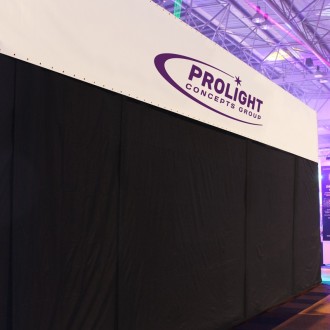 6 x 4m Black Serge Extension Panel