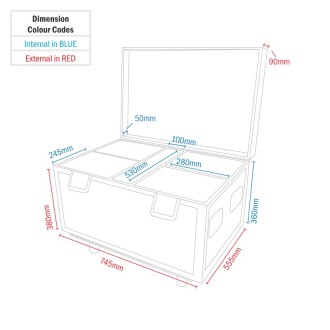 Quad Triton Beam Flight Case