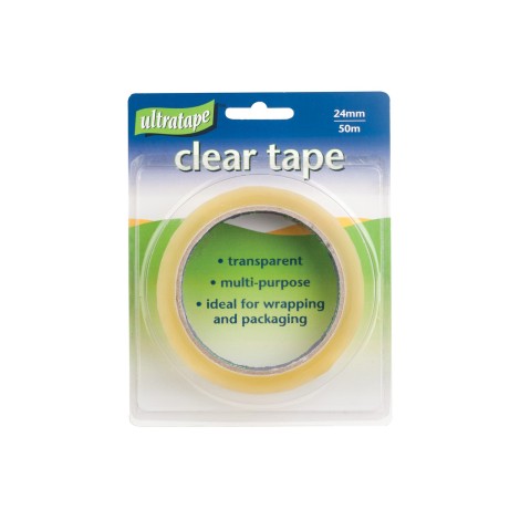 Ultratape Clear Tape 24mm x 50m