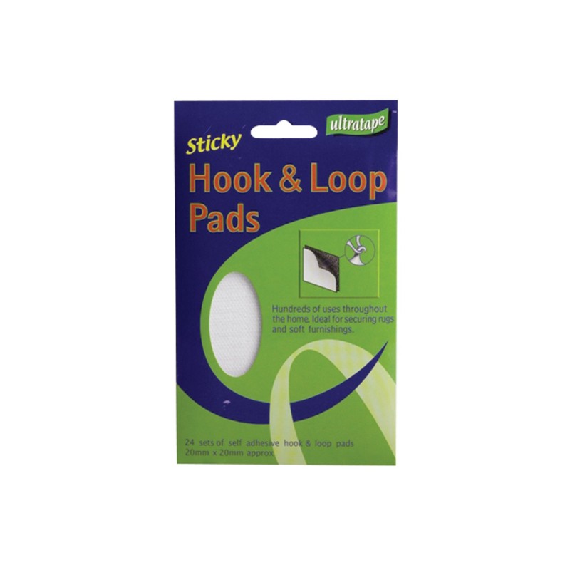 Ultratape Hook & Loop Pads - Set of 24