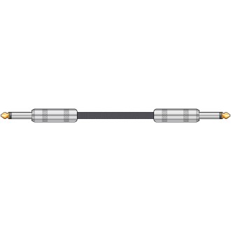 Chord Classic Braided Guitar Lead Black 6.0m