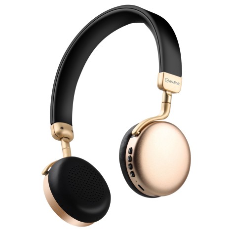 Avlink Metallic Bluetooth Headphones Gold