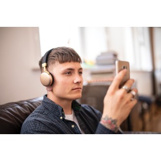 Avlink Metallic Bluetooth Headphones Gold
