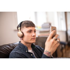 Avlink Metallic Bluetooth Headphones Gold