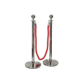 Citronic VIP Queue Barrier Posts and Rope Set