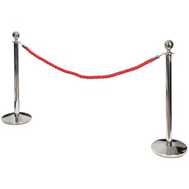 Citronic VIP Queue Barrier Posts and Rope Set