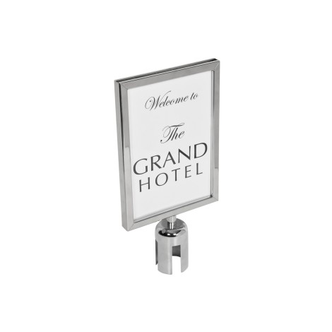 Citronic A4 Portrait Sign Holder Polished Finish