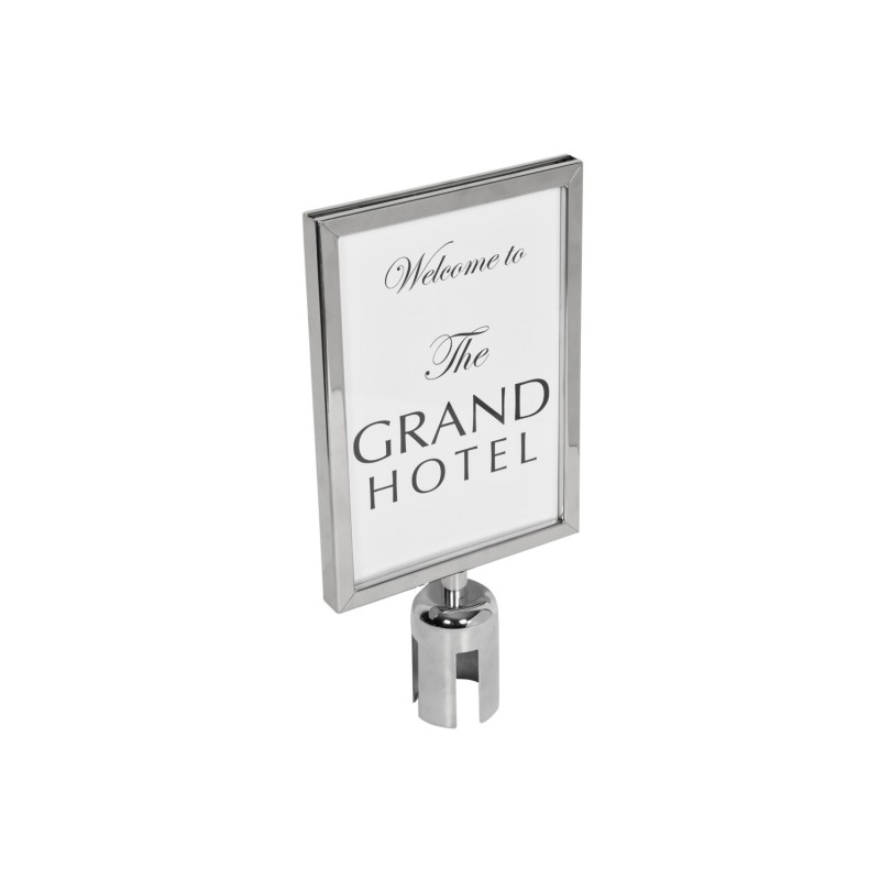 Citronic A4 Portrait Sign Holder Polished Finish
