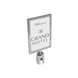Citronic A4 Portrait Sign Holder Polished Finish