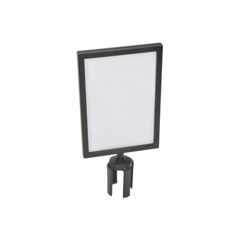 Citronic A4 Portrait Sign Holder Powder Black Finish