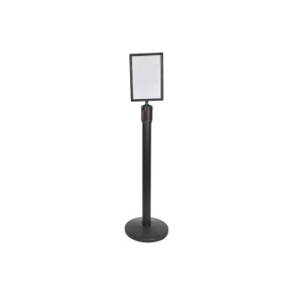 Citronic A4 Portrait Sign Holder Powder Black Finish