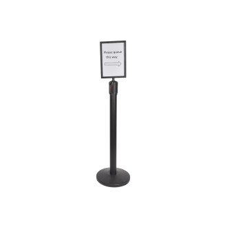 Citronic A4 Portrait Sign Holder Powder Black Finish