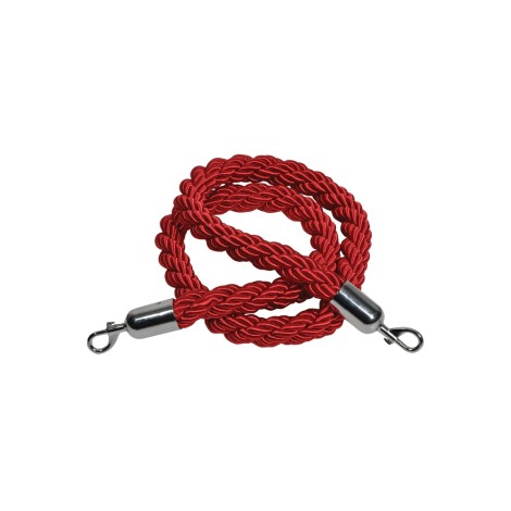 Citronic Twisted Red Security Rope with Hooks 1.5m