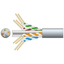 Mercury Cat6 U/UTP Network Cable 100m Grey