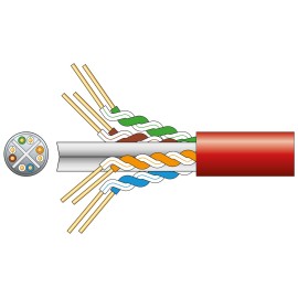 Mercury Cat6 U/UTP Network Cable 305m Red