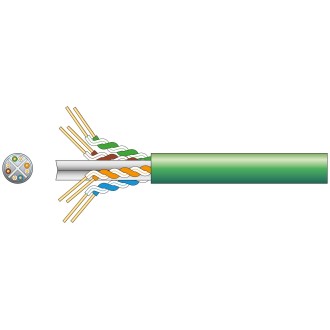 Mercury Cat6 U/UTP Network Cable 305m Green