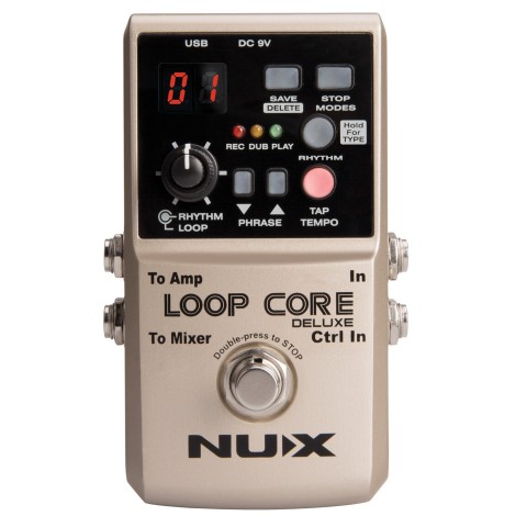 Nux Loop Core Deluxe 24-bit Looper Pedal Bundle