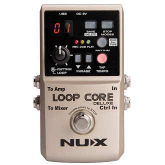 Nux Loop Core Deluxe 24-bit Looper Pedal Bundle