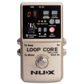 Nux Loop Core Deluxe 24-bit Looper Pedal Bundle
