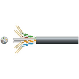 Mercury Cat6 U/UTP Outdoor Network Cable 100m Black