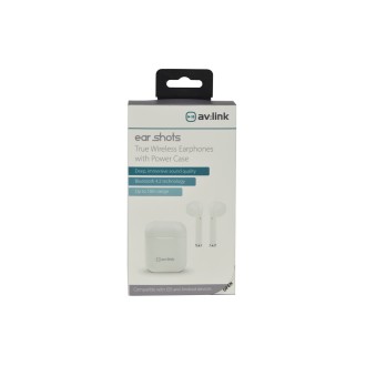 Avlink True Wireless Earphones & Power Case White