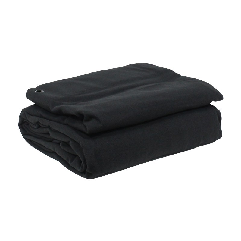 4 x 3m Black Serge Drape
