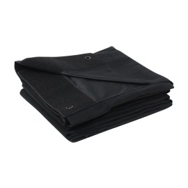 4 x 3m Black Serge Drape