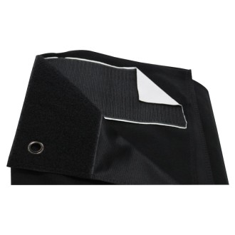 4 x 3m Black Serge Drape