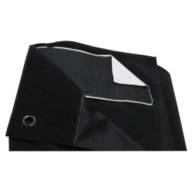 4 x 3m Black Serge Drape
