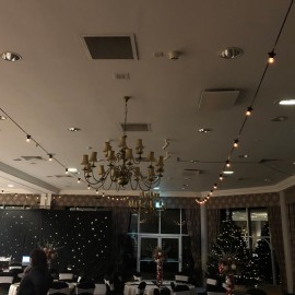 50m BC Festoon, 1m Spacing with 16A Plug and Socket