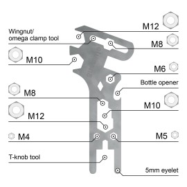 Wingnut Spanner Multi-tool
