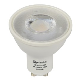 Primalux GU10 LED Bulb 6W 450lm 38° 3000K Dimmable