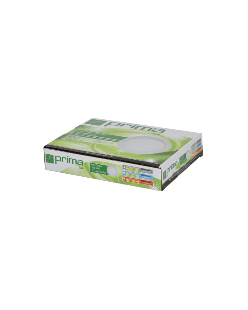Primalux LED Downlight 210mm White Trim 18W 1240lm 3000K