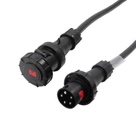 10m 63A Male - 63A Female 3PH 16mm 5C Cable