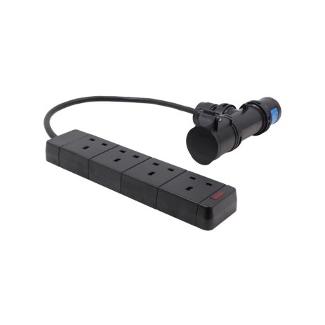 0.5m 16a T Connect to 4Way 13A Socket Cable