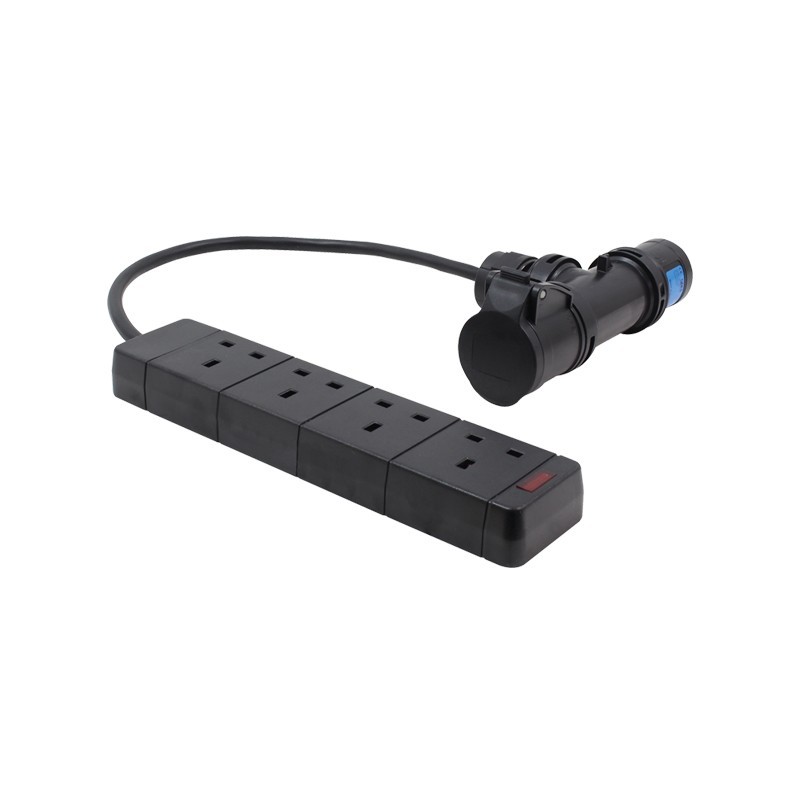 0.5m 16a T Connect to 4Way 13A Socket Cable