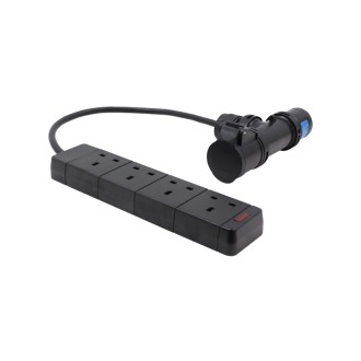0.5m 16a T Connect to 4Way 13A Socket Cable