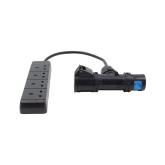 0.5m 16a T Connect to 4Way 13A Socket Cable