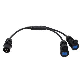 Moulded Y Split - 2.5mm 16A Connectors