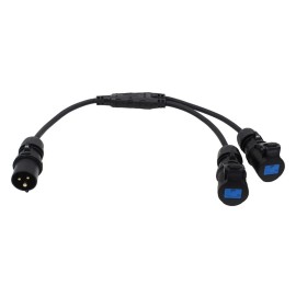 Moulded Y Split - 2.5mm 16A Connectors