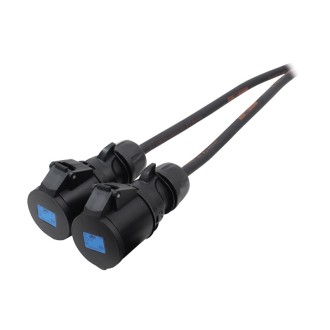 Moulded Y Split - 4mm 32A 1PH Connectors