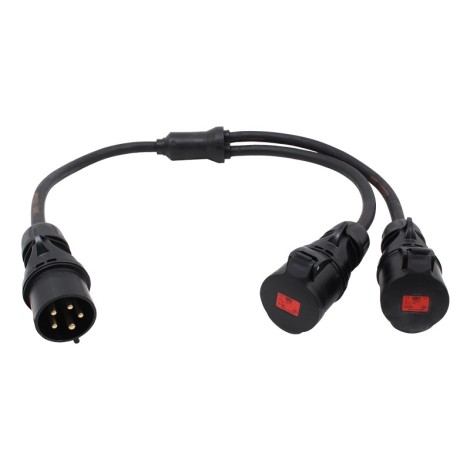 Moulded Y Split - 6.0mm 32A 3PH Connectors